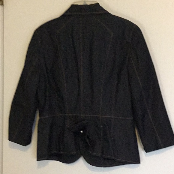 Ann Taylor LOFT dark Jean Jacket - Picture 5 of 7